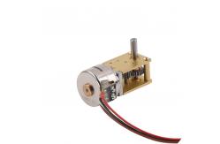 China Multiple Gear Ratio Double Stacked 15mm Stepper Motor With Worm Gearbox supplier