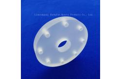 China Factory Customized High Temperature Resistant Circular Drilled Quartz Plate Frosted Glass Sheet supplier