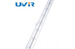 China UVIR Quartz Infrared Lamps R7 base tungsten wire with transparent tube supplier