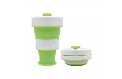 China Leakproof 550ml Collapsible Coffee Mug With Lid supplier