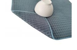 China Solid Color All Polyester Microfiber Dish Drying Mat supplier