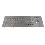 USB Top Panel Mount 69 Keys Industrial dot braille Keyboard With Laser Trackball for sale