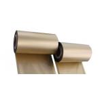 Satin fabric textile ribbon printing 110mm*300m metallic gold printer ribbon for sale
