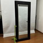 Aluminium Hinged Doors  Customized Hinge Door Manual Shutter Double Temper Glass
