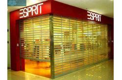 China 1.8mm Sturdy Polycarbonate Slat Clear View Roller Shutters supplier