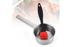 China Stainless Steel BBQ Sauce Pot saucepan Silicone Basting Brush Set supplier