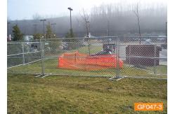 China Orange 2400mm Temporary Security Fence Secure Temporary Fencing supplier