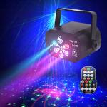 New Upgrade UV 6 Eyes Laser lamp Portable Strobe Sound Activated Party Atmosphere Lights 60 Lighting Effect For DJ Disco for sale