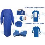 SMS Disposable Surgical Gown With Knitted Cuff Environmentally Friendly for sale