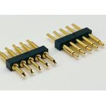 Solder Type Pogo Pin Connector 2.54mm Pitch 1x5P Male Spring Loaded Pogo Pin for sale