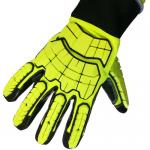 Knitted Palm Rescue Extrication Gloves Puncture Resistance With TPR Impact for sale