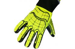 China Knitted Palm Rescue Extrication Gloves Puncture Resistance With TPR Impact supplier