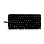 Silicon Industrial Keyboard Compact With Backlight Panel Mount Version for sale