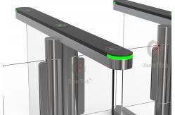 China 10mm Acrylic Automatic Speedlane Swing Turnstile With Alarm Light supplier