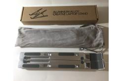 China Stamping Machining 4mm Macbook Pro Foldable Stand / Aluminum Ipad Holder supplier