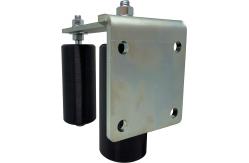 China Nylon Sliding Gate Guide Roller Bracket Hardware Fabrication supplier