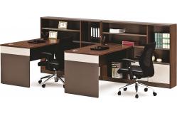 China E1 Grade Panel Computer Table With File Cabinet 1.5 / 1.7M supplier