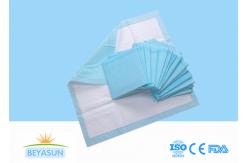 China Blue Disposable Bed Underpads Incontinence 60x90cm With Wood Pulp And SAP supplier