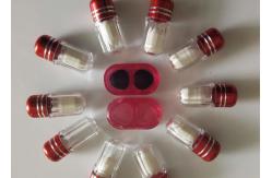 China Hexagonal Single Pill Container 13mm 2ml Clear Empty Capsules supplier