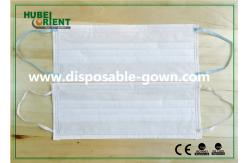 China White TET PE odorless Disposable Face Mask , PU Band Ear Loop supplier
