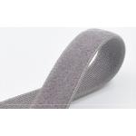 Grey Woven 70mm Elastic Hook And Loop Tape One Side With Loop for sale