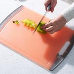 Hot Sale Plastic Meat Cutting Board Vegetable Chopping Board For Kitchen has the function of sharpening knives for sale