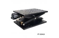 China 165mm×280mm Manual Lab Jack Fine Grinding Lead Screw Drive supplier
