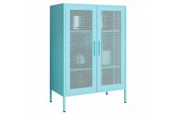 China Double Metal Mesh Door 1015x800x400mm Half Height Locker For Home Use supplier