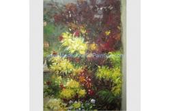 China Handmade Canvas Mediterranean Oil Painting Linen Garden Scenery Oil Painting supplier