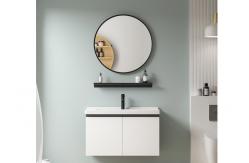 China T&F Bathroom Vanity Units , Space Saving Vanity Cabinet With Mirror supplier