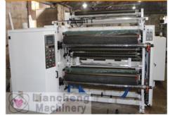 China Adhesive Paper / Film Roll Label Rewinder Machine Perfect Integration Design supplier