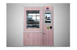 China Lcd Display Wine Vending Machine Support Card Reader Paper Money Coin Receiver supplier
