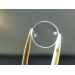 Round Polished Sapphire Optical Windows Scratch Resistance With Hole