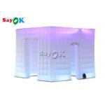 Wedding Party 3x3x2.4mH  Inflatable Cube Photo Booth With LED Lights for sale