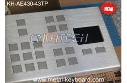 China Vandal Resistant Industrial Keyboard with Touchpad / Large keys Panel Mount Keyboard Precision supplier