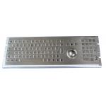 IP65  Ruggedized Keyboard  with Fn keys and trackball and rear panel mounting for sale