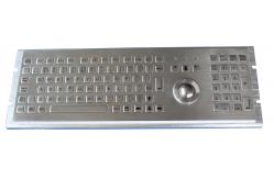 China IP65  Ruggedized Keyboard  with Fn keys and trackball and rear panel mounting supplier
