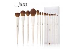 China Jessup Luxury Light Gray Comprehensive Eye and Face Brush Set 14pcs T329 supplier