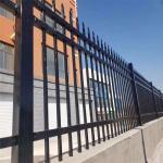 1.53m Ornamental Wrought Iron Fence / Steel Picket Fence For Garden for sale