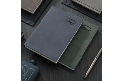 China Custom A5 Softcover PU Leather Note Book Business Office Notebook Journal supplier