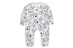China Custom Pattern Print Newborn Cotton Romper , Organic Cotton Baby Clothes supplier