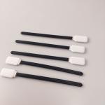 Cleaning Black Handle Double Layers Polyester Swabs 100pcs/Bag for sale