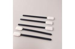 China Cleaning Black Handle Double Layers Polyester Swabs 100pcs/Bag supplier