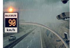 China High Luminance Electronic Speed Signs With Nichia High Intensity Led Technology supplier