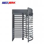 RFID card integrated motorised 304 stainless steel full height high entry exit turnstile barrier gate for sale