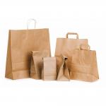 SGS Matt Film Lamination Kraft Paper Bags For Gift Packaging for sale
