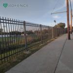 Modern Tubular Steel Fence Sleek Design for sale