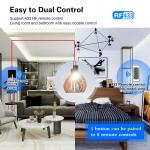 433.92MHZ Wireless Remote Switch Lighting System Smart Wall Light