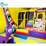 Indoor Playground With Light Yellow And Blue Color Combined Indoor Playing Zone for sale