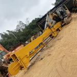 Excavator Telescopic Arm With Clamshell Bucket For Digging House Foundation for sale